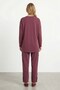 Women's Ruffle Detailed Modal Blend Set – 14456Tks - Bordo - 3