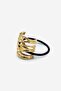 Molten Metal Minimal Detailed Metal Elastic Hair Clip - 7