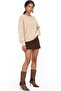 Mixray Large Size Boat Neck Knitted Sweater - 2