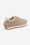 Women's Suede Lace-Up Retro Casual Sneaker Sports Shoes Foryeta Beige Suede - 8