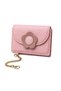 Hera iPhone 16 Pro Max Compatible Floral Detailed Magsafe Wallet, Crossbody Strap, Case 3-Piece Pink Set - 3