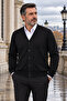 Men's 100% Cotton V-Neck Buttoned Cardigan-Sweater with Side Pockets, Knitwear, Casual, Stylish, Comfortable Fit