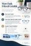 Cenny Unisex Brown Framed Blue Block Blue Light Filter Screen Glasses - 5