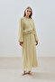 MILA Pleated Tiered Dress Sage - 6