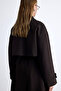 Nicola Kruvaze Trench Coat Dark Brown - 5