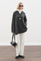 Yakali Hair Braided Sweater Anthracite - 4