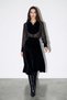 Black Loose Cut Midi Length Trousers - 2