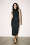 Black High Neck Sleeveless Long Dress