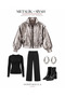 Brand Equivalent Shiny Quilted Bomber Coat - 6