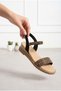 Nova 4 Women's Stoned Double Strap Sandals with Elastic Back, Comfortable Sole, Stylish Daily Summer Flat Sandals - 4