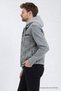 Men's Denim Casual Hooded Gray Denim Jacket - 4