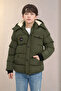 Boy's Winter Thick Fiber Filling Inner Fleece Lined Hooded Boys' Coat Jacket - 3