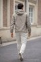 Men's Trend Brown Zippered Raincoat - 7
