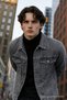 Men's Polo Collar Premium Gray Denim Jacket - 3