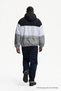 Men's Daily Patterned Casual Lined Gray Raincoat - 6