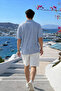 Men's Cotton Pack Short Sleeve M.Gray Polo Collar T-Shirt - 6