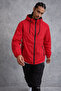 Men's Comfort Fit Lined Casual Red Raincoat & Windbreaker - 2