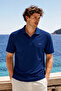 Men's Premium Comfort Blue Polo Collar t Shirt