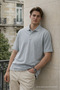 Men's Elite Comfort Gray Polo Collar T-Shirt - 5
