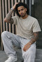 Men's Casual Wide-Leg Gray Baggy Pants - 5