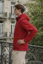 Men's Daily Premium Casual Lined Red Raincoat - 3