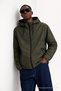 Men's Trend Zippered Khaki Raincoat & Windbreaker - 4