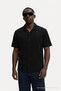 Men's Short Sleeve Basic Black Relaxed Shirt