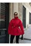 Half-Cape Buttoned Belted Trench Coat