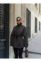 Half-Cape Buttoned Belted Trench Coat - 7