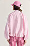 Women's Pink Double Breasted Collar Pocket Detailed Lined Elastic Wrap Closure Short Trench Coat 2845 60286507 - 8