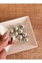 10 Pieces Silver Color Plastic Jewelry Beads