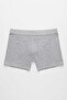 Men's Gray 5-Pack Cotton Lycra Boxers - Flexible, Sweat-Absorbing Daily Underwear, Custom Made Sleep Band Gift - 6