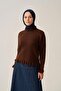 Short Knit Sweater with Ruffled Collar - 3