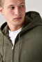 Original Hm Zipper Deep Depths French Terry Green Men's Sweatshirt - 3