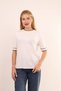 Short Sleeve Striped Blouse