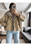 Fur Bomber Zippered Trench Coat - 5
