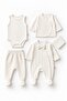 Baby Boy Bow Tie Self-Textured Fabric Newborn Hospital Release 10 Piece Bodysuit Set Boxed Yhç0203 - 7