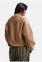 Women's Brown W6-172 Oversize Buttoned Sweater Cardigan - 6