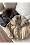 Fur Bomber Zippered Trench Coat - 4