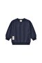Label Detailed Sweatshirt 2-10 Years Old Navy Blue