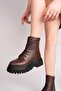 Genuine Leather Orthopedic Thick Soled Cold-Proof Women's Boots - 3