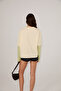 Rivossa women's stone print long sleeve beige-green t-shirt - 5