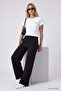 Black Comfortable Fit Women's Palazzo Trousers - 94689
