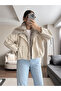 Fur Bomber Zippered Trench Coat - 4