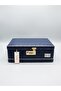 Square Leather Password-Protected Groom Bride's Trunk Makeup-Shaving Box