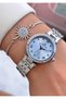 Brand Original - Silver Color- 2 Year Warranty Women Wrist Watch - Bracelet Gifted 010Dkl00-448 - 5