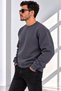 Men's 3-Thread Shardooned Premium Quality Zero-Collar Sweatshirt - 2