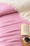 5-Layer Filled Muslin Quilt 240X260 cm - King Size Bedspread-Pink - 2