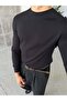Basic Knitted Knitwear Long Sleeve m Black - 3