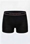 5-Pack Black Cotton Lycra Sports Men's Boxer Set - Flexible Comfortable Underwear - Custom Made Sleep Band with Gift - 6